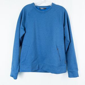 Outdoor Research Emersion Fleece Crew Neck Sweatshirt Womens Medium Blue 279969